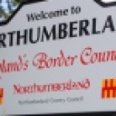 A road sign welcoming people to England and Northumberland. Northumberland is a county in North East England. The northernmost county of England, it borders Cumbria to the west, County Durham and Tyne and Wear to the south and the Scottish Borders to the north.